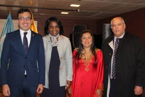 Reunión con ministros, viceministros y embajadores, a propósito del traspaso de la presidencia del MNOAL, capítulo Unesco, a Azerbaiyán