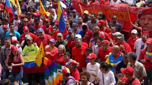 Marcha Nacional contra el Fascismo y el Golpismo, promovido por el gobierno de EE.UU. en Bolivia y en Venezuela
