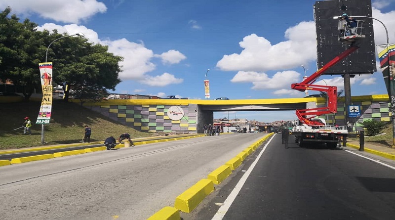 Misión Venezuela Bella rehabilitó el Distribuidor La Bandera en Caracas