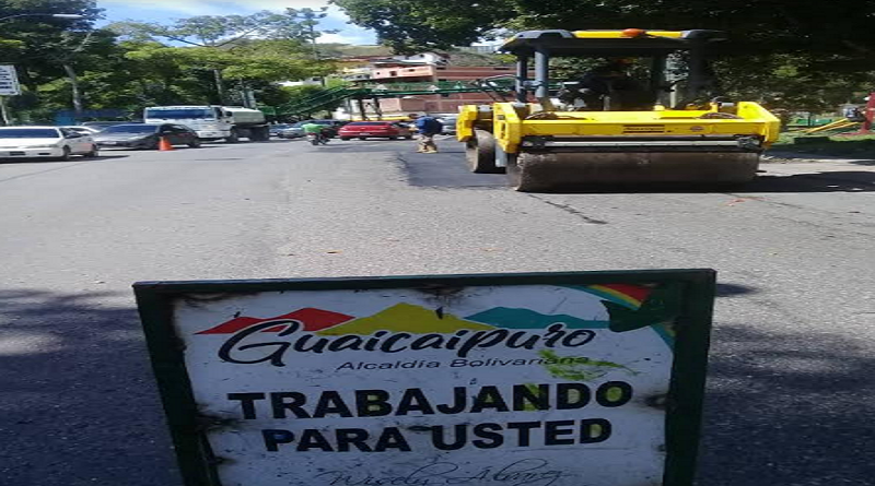 Más de 2.000 toneladas de asfalto colocarán en municipio Guaicaipuro de Los Teques