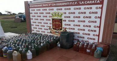 GNB retuvo 865 de combustible en el estado Bolívar