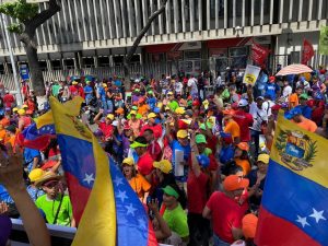Marcha Nacional contra el Fascismo y el Golpismo, promovido por el gobierno de EE.UU. en Bolivia y en Venezuela