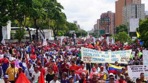 Marcha Nacional contra el Fascismo y el Golpismo, promovido por el gobierno de EE.UU. en Bolivia y en Venezuela