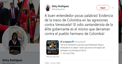 Delcy Rodríguez advierte que Gobierno de Duque odia tanto a Venezuela como al pueblo colombiano