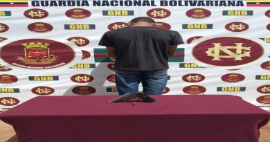 GNB capturó a dos ciudadanos por porte ilícito de arma en Bolívar