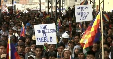 Masivas protestas en La Paz contra gobierno de facto: "Queremos que renuncie Áñez y no haya más muertos" (Foto agencias)