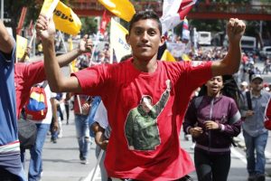 Marcha Nacional contra el Fascismo y el Golpismo, promovido por el gobierno de EE.UU. en Bolivia y en Venezuela