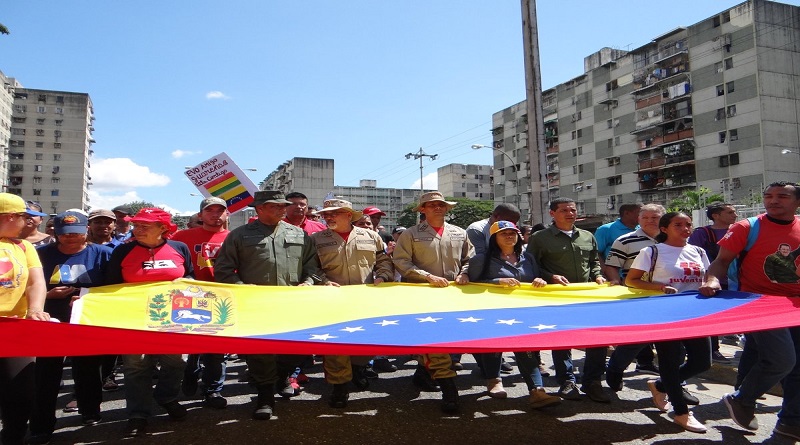 Pueblo de Guarenas salió a las calles en unión cívico-militar en respaldo a presidentes Nicolás Maduro y Evo Morales