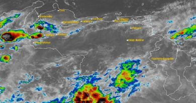 Inameh pronostica precipitaciones en Zulia, Táchira, Mérida, Trujillo, Portuguesa, Barinas, Amazonas y sur de Bolívar