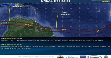 Este jueves se prevén lluvias de intensidad variable en sur, occidente y oriente de Venezuela