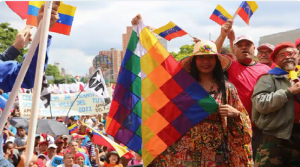 Marcha Nacional contra el Fascismo y el Golpismo, promovido por el gobierno de EE.UU. en Bolivia y en Venezuela