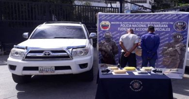 Cuerpo de Policía Nacional incautaron más de 3 kilos de presunta marihuana en Miranda