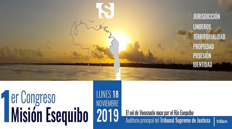 Primer Congreso Nacional Misión Esequibo se realizará el 18- Nov en Caracas