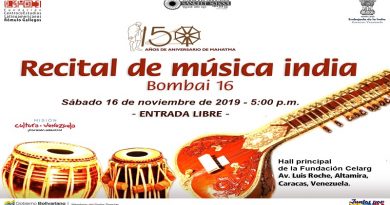 Recital de música de la India ofrecerá proyecto Bombai 16