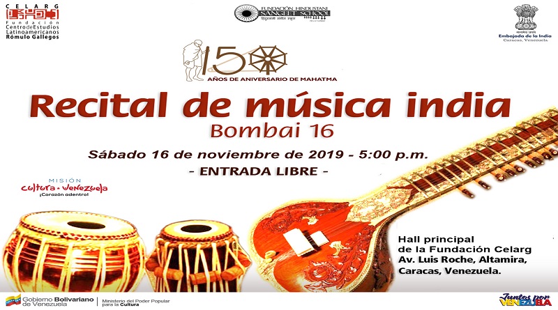 Recital de música de la India ofrecerá proyecto Bombai 16