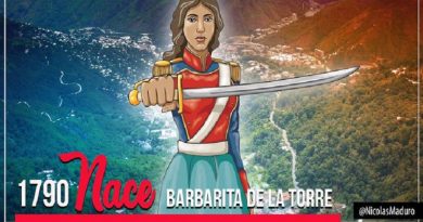 Presidente Maduro reivindica la memoria de la heroína Barbarita de la Torre