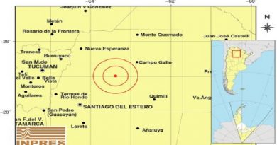 Un sismo de magnitud 6,1 estremece el norte de Argentina