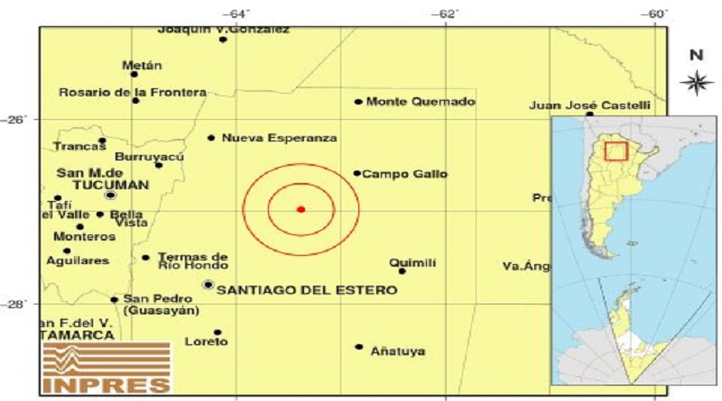 Un sismo de magnitud 6,1 estremece el norte de Argentina