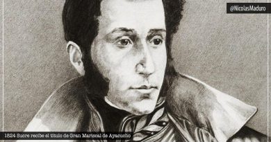 Presidente Maduro celebra los 195 años desde que Sucre recibió el título de Mariscal por su victoria en Ayacucho
