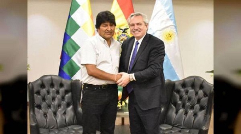 Evo Morales agradeció a presidente de Argentina por garantizarle refugio político