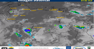Inameh reporta para este sábado precipitaciones dispersas en varios estados del país