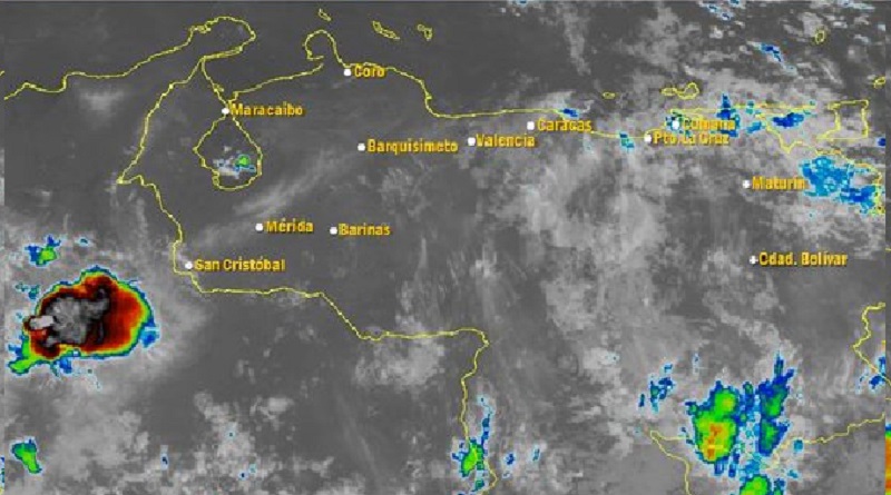 Precipitaciones variables con descargas eléctricas en algunas regiones del país para este sábado