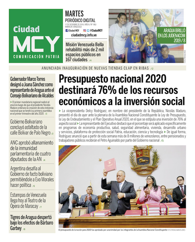 Portadas de medios impresos venezolanos de este martes 17 de dicembre