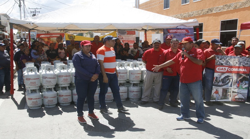 Más de 1.400 cilindros de gas comunal fueron entregados en el municipio Lamas en Aragua
