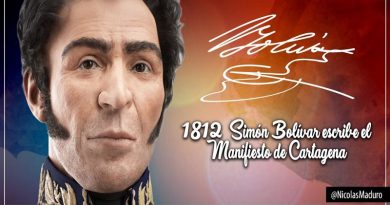 Nicolás Maduro recordó los 207 años del Manifiesto de Cartagena