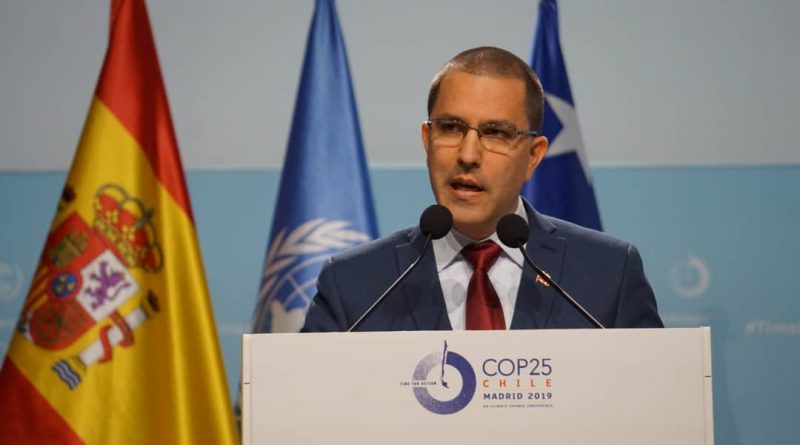 Venezuela insta a detener de inmediato catástrofe climática en la COP25