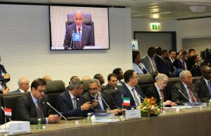 Instalación de 177ma Conferencia Ministerial de la Opep y productores independientes desde Viena, capital de Austria