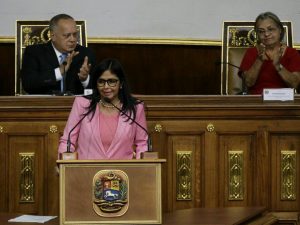 Vicepresidenta Ejecutiva de la República, Delcy Rodríguez, anunció que el Presupuesto para el Ejercicio Fiscal 2020 destinará el 75,9% de los ingresos de la Patria a la inversión social