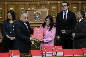 Vicepresidenta Ejecutiva de la República, Delcy Rodríguez, anunció que el Presupuesto para el Ejercicio Fiscal 2020 destinará el 75,9% de los ingresos de la Patria a la inversión social