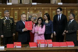Vicepresidenta Ejecutiva de la República, Delcy Rodríguez, anunció que el Presupuesto para el Ejercicio Fiscal 2020 destinará el 75,9% de los ingresos de la Patria a la inversión social