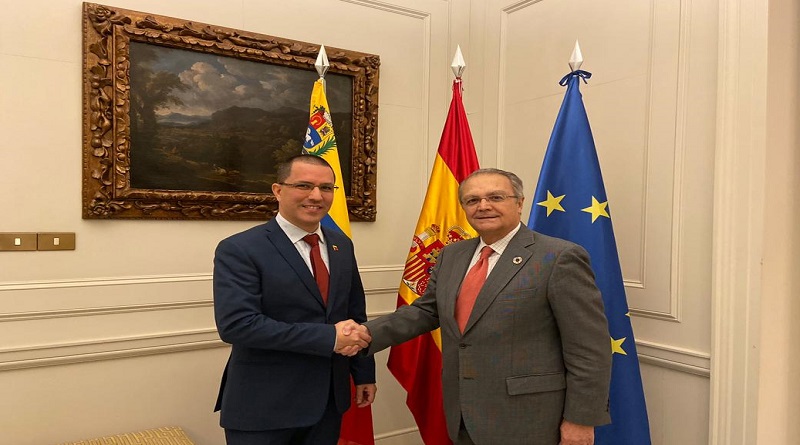Canciller Jorge Arreaza sostuvo encuentro con Secretario de Estado de España para la cooperación