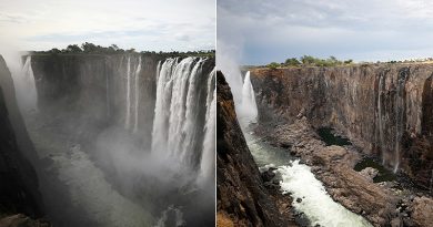 África: Cataratas Victoria se han secado en menos de un año (+ANTES/DESPUÉS)