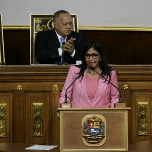 Vicepresidenta Ejecutiva de la República, Delcy Rodríguez, anunció que el Presupuesto para el Ejercicio Fiscal 2020 destinará el 75,9% de los ingresos de la Patria a la inversión social
