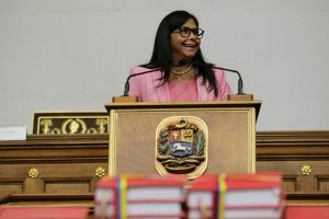 Vicepresidenta Ejecutiva de la República, Delcy Rodríguez, anunció que el Presupuesto para el Ejercicio Fiscal 2020 destinará el 75,9% de los ingresos de la Patria a la inversión social