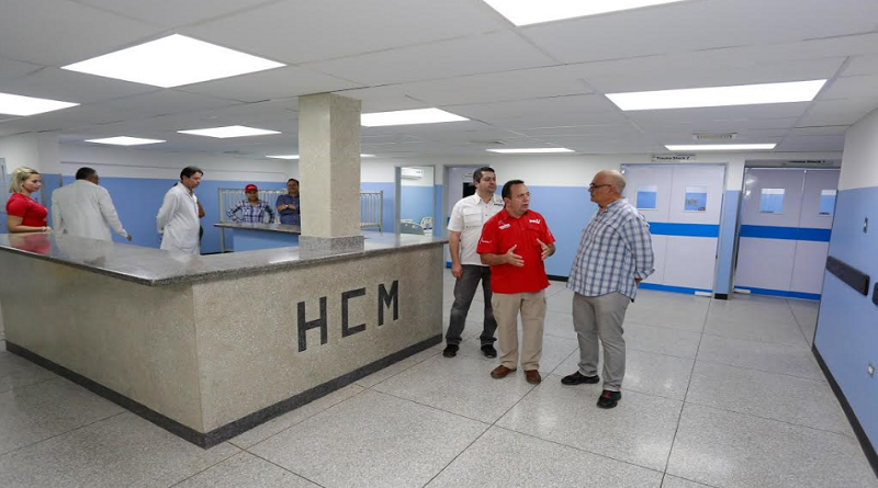 Autoridades supervisan obras de remodelación del Hospital Central de Maracay