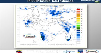 Precipitaciones aisladas y áreas con nubosidad estarán presentes este lunes en el país