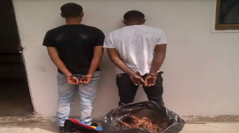 Capturados en flagrancia a dos delincuentes “roba-cables” en Metro Los Teques