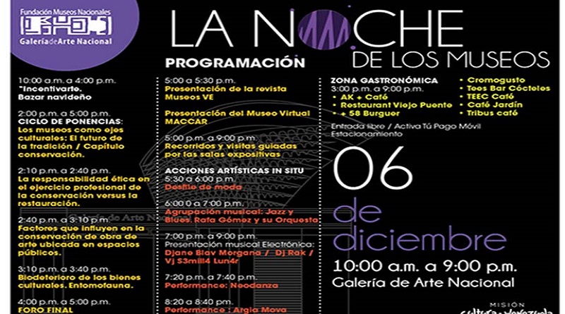La Noche de los Museos iniciará este viernes en la ciudad capital