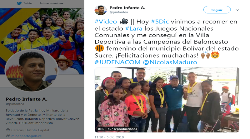 Integrantes del Baloncesto Femenino del estado Sucre se titulan CAMPEONAS de Juegos Deportivos Nacionales Comunales Judenacom 2019