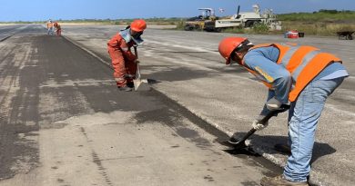 Reasfaltan y recuperan pista 15/33 del Aeropuerto Internacional G/D José Antonio Anzoátegui