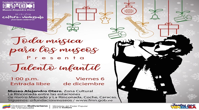 Se presentará talento infantil en el museo Alejandro Otero este próximo viernes