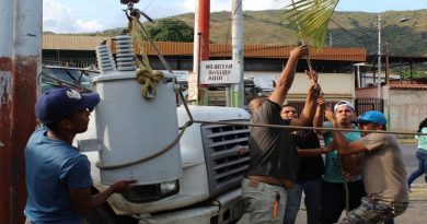 Gobierno Bolivariano restableció servicio eléctrico en municipio Ribas en Aragua