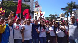 Marcha Internacional Antiimperialista para conmemorar los 62 años de la caída de la dictadura de Marcos Pérez Jiménez