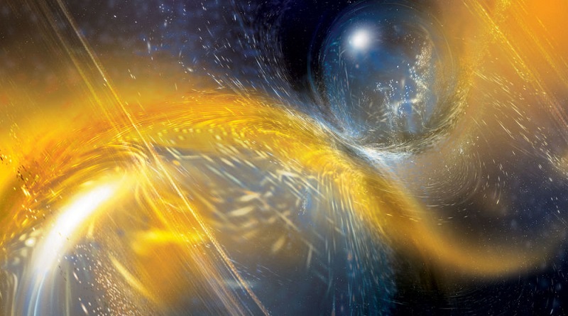 Detectan ondas gravitatorias de una inusual colisión de dos estrellas de neutrones