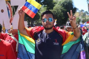 Marcha Internacional Antiimperialista para conmemorar los 62 años de la caída de la dictadura de Marcos Pérez Jiménez