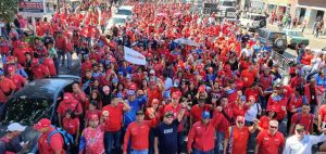 Marcha Internacional Antiimperialista para conmemorar los 62 años de la caída de la dictadura de Marcos Pérez Jiménez